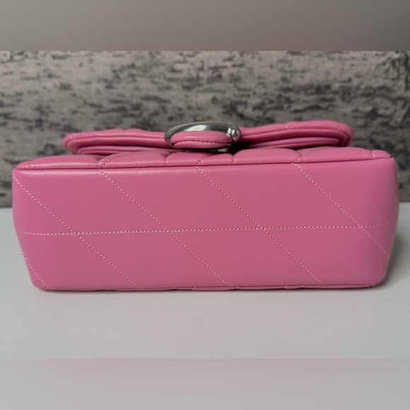 NWT Coach Quilted Leather Tabby 20 Shoulder Bag Fuchsia Silver CP149 - Picture 11 of 15